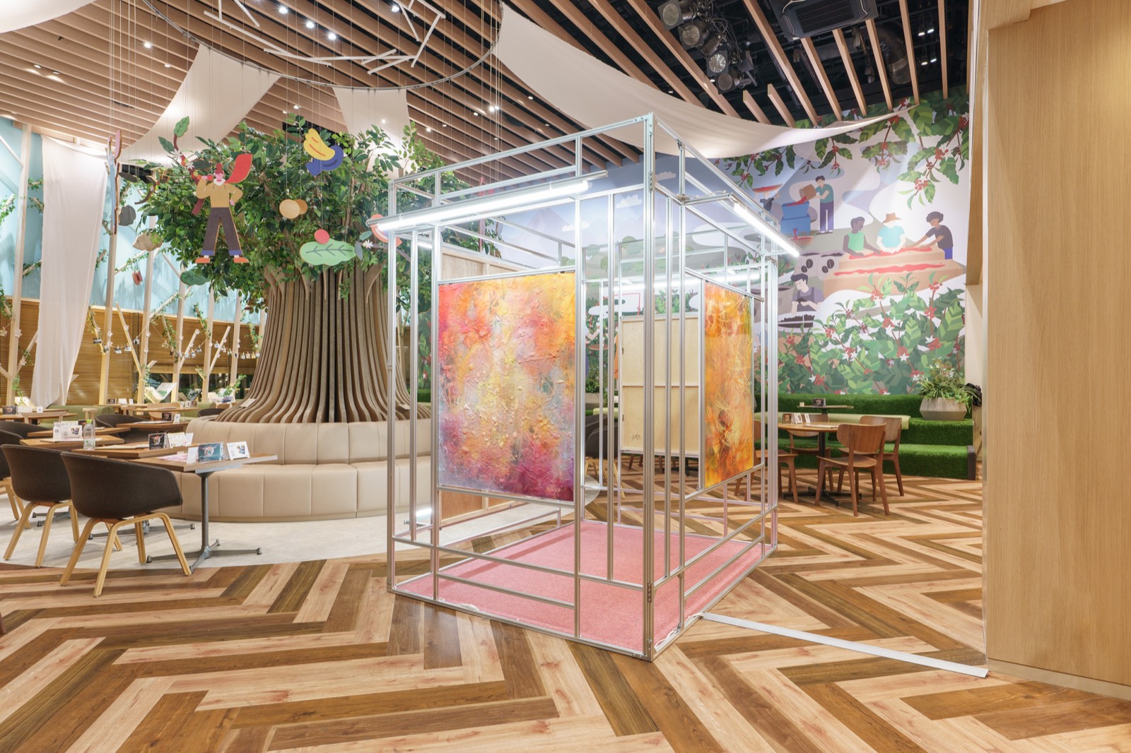 NESCAFE HARAJUKUのアート展示